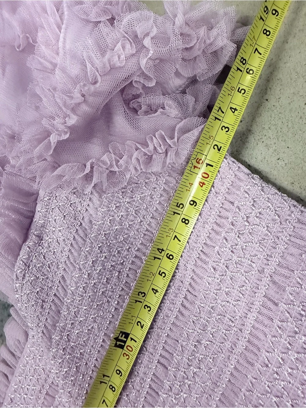 IVY CITY CO. CLOUD NINE SIZE L purple lilac tulle‎ midi